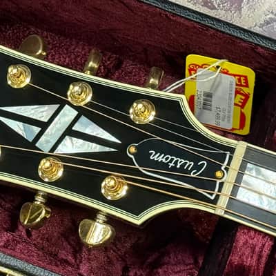 Gibson SJ-200 Custom Jumbo Limited Edition Ebony Gloss New Unplayed Auth Dlr 5lbs7oz #017 image 16