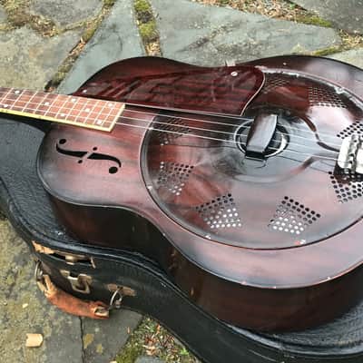 1937 National Triolian Resophonic Steel body Tenor image 22