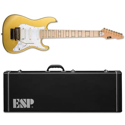 ESP LTD JRV 8FR Metallic Gold MGO 8 String Baritone Javier Reyes - BRAND NEW + HARD CASE 8 FR Floyd Rose image 1
