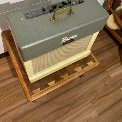 Gibson Maestro GA-45 1955 4x8” guitar/harp combo - Blue/Cream image 5