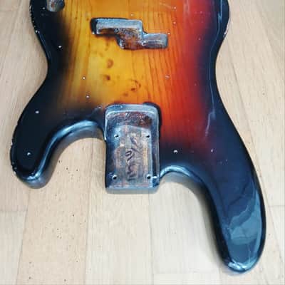 1966 Fender Precision P Bass Body (REFIN) image 8