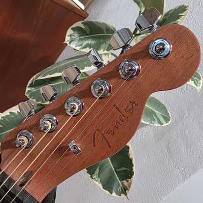 Fender American Acoustasonic Telecaster BRAND NEW Natural Full All Mahogany Semi-Hollow Body USA Fishman Piezo Pickup Acoustic-Electric Guitar image 13