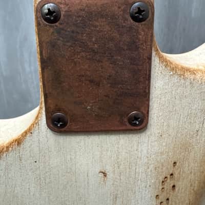 AXL SRO Badwater AS-820-CKW Electric Guitar Distressed White image 10