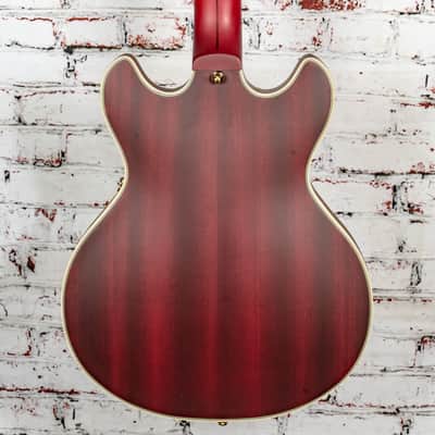 D'Angelico - Deluxe Mini DC - Semi-Hollow Electric Guitar - Satin Trans Wine - w/ Hardshell Case - x0145 image 7