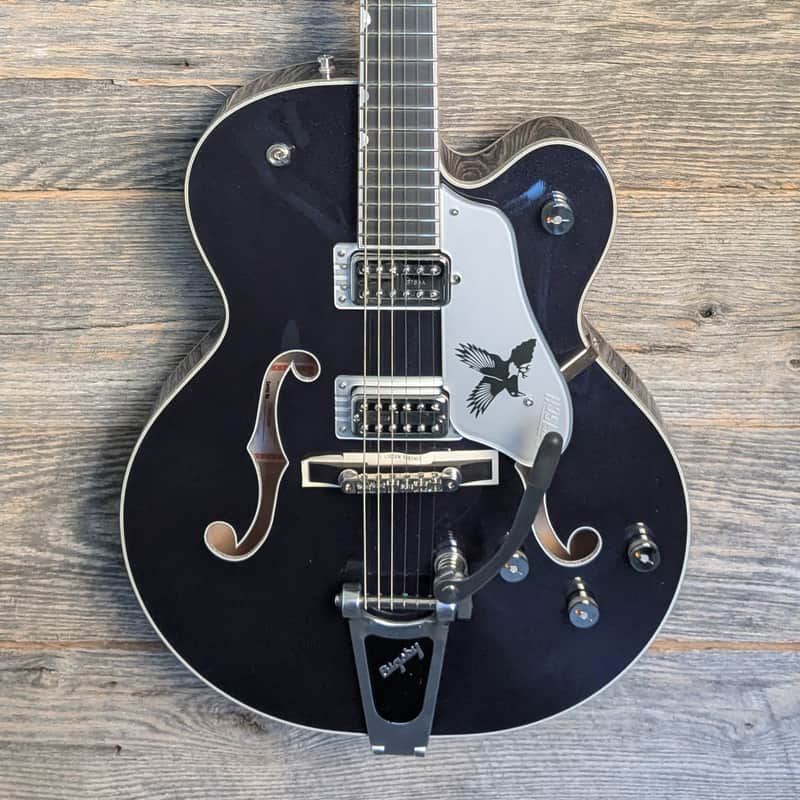 Gretsch G6136T-RR Rich Robinson Signature Falcon w/Bigsby - Raven's Breast Blue image 1
