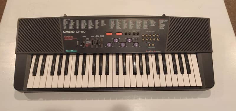 Extremely Rare 1990s Casio CT-400 SNES-like PCM Tonebank Layering Keyboard image 1