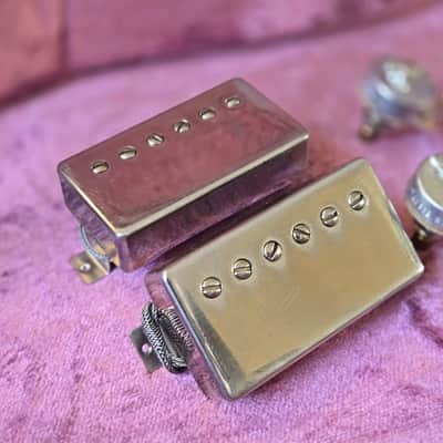 Gibson CustomBucker Pickups Set - Custom Shop Les Paul ’59 R9, Complete Harness LUXE PIO BB Caps ~ Custom Buckers PAF image 2