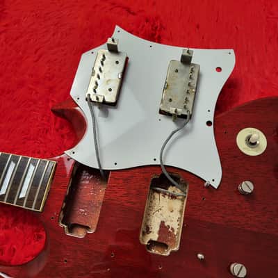 Super Rare 1982 Burny SG-75 AY Angus Young from AC/DC Artist Model - SG Standard - Cherry Red - Made in Japan by Kasuga (Navigator & Heerby) MIJ image 19
