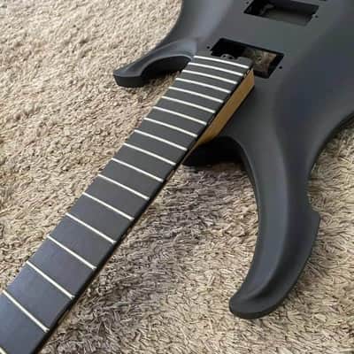 Black DIY Project Set Guitar, Aluminum Body, Maple Neck image 9