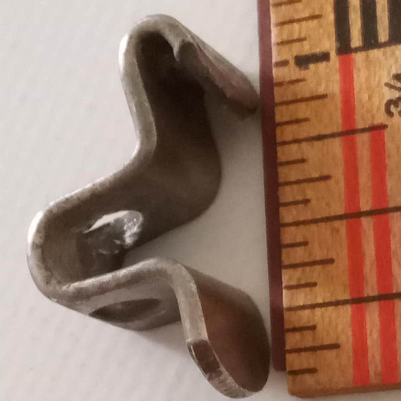 Early American NOB Folded-Over Tension T-Rod Clip Nickel-Brass Rim Snare Drum image 1