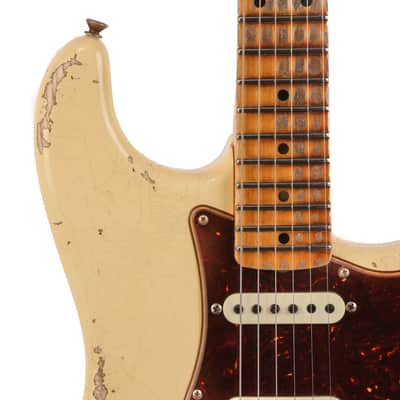 Fender Custom Shop 1956 Stratocaster Heavy Relic Guitar - Aged Vintage White - CHUCKSCLUSIVE - #R125401 image 5