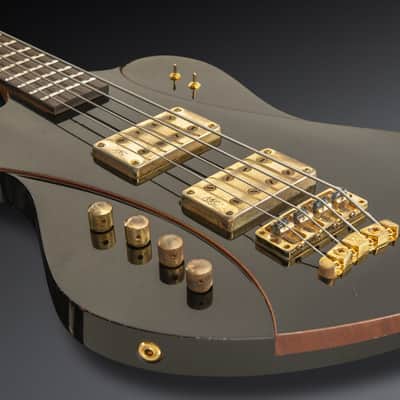 Warwick TeamBuilt Idolmaker, 4-String - Lefthand Black Solid High Polish Aged image 1