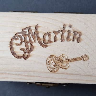 6 CHEVILLES guitare épingle OS opaque bovin Boite Bois 1 - MARTIN CUSTOM image 2