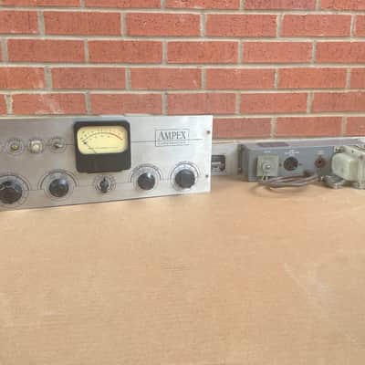 Ampex 350 Tube Mic Preamp microphone pre + 350-2U power supply PSU Vintage Rare as-is image 1