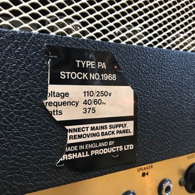 Marshall JMP Super PA 100 4-Channel 100-Watt Amp Head 1974 image 22