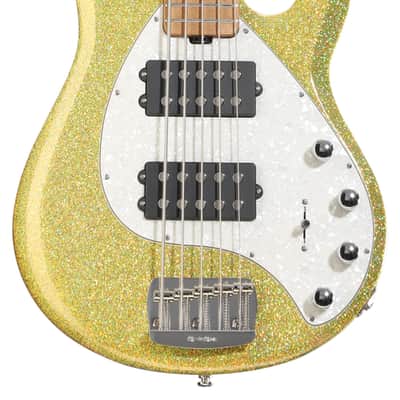 Ernie Ball Music Man StingRay 5 Special HH 5-string Electric Bass Guitar - Yellow Brick Road  Roasted Maple Fingerboard image 1