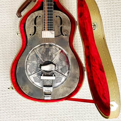 Mule Single Cone Steel Resonator Guitar w/National Thinline Pickup - Rare and Superb!! image 20