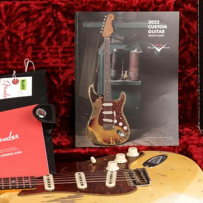 Fender Custom Shop 1969 Stratocaster Heavy Relic Guitar - Aged Vintage White - CHUCKSCLUSIVE - #R111533 image 18