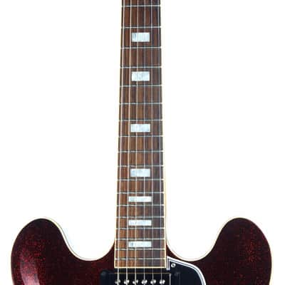 2008 Gibson Custom Shop 1963 ES-335 Red Sparkle -- MATCHING HEADSTOCK, Historic '63 Reissue, Block Inlays image 9