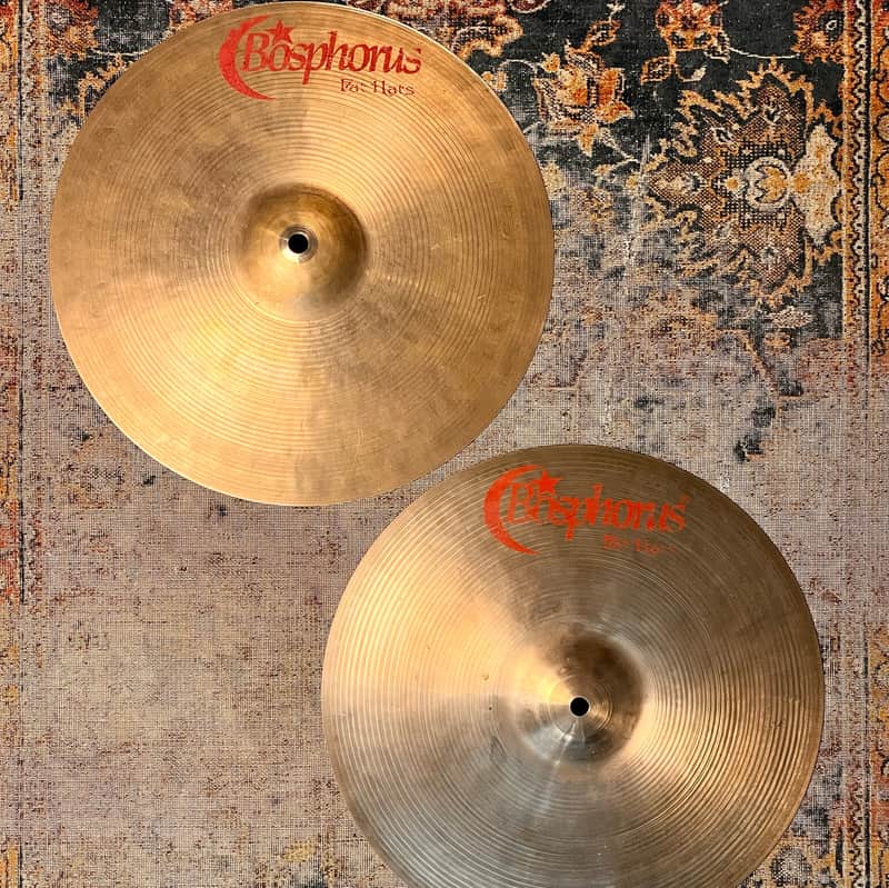 ORIGINAL Bosphorus FAT HATS Hihats 14” 910 1050 g Stanton Moore! LIGHT Smooth! Beautifully Mellowed image 1
