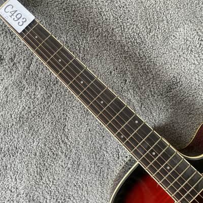 Sunburst 41 Inch Acoustic Electric Guitar, Tiger Maple Top, Rosewood Fingerboard image 13