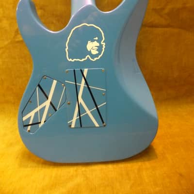 1986 Kramer USA Stagemaster Deluxe Rare Flip Flop Blue Graphic Duncans,Floyd,Exc Free US Shipping! image 4