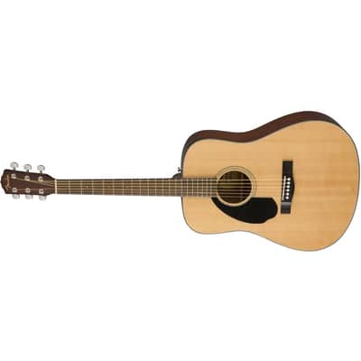 Fender CD-60S Left-Handed Dreadnought Acoustic Guitar - Natural image 2