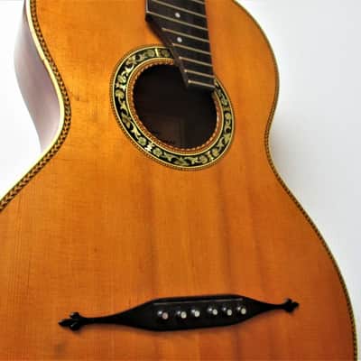 Julius Heinrich Zimmermann Leipzig No. 6  c1906 all solid Antique  parlor  romantic concert  guitar image 5