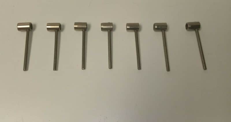 Lot of 5/16" Banjo Hex Tuning Wrenches Lot Of 7 image 1