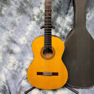 Vintage 1979 Hohner Classical HG-14 Guitar Natural  New Strings Original Soft Shell Case image 2