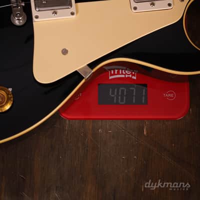 Gibson Custom 1957 Les Paul Standard All Ebony Murphy Lab Light Aged image 15
