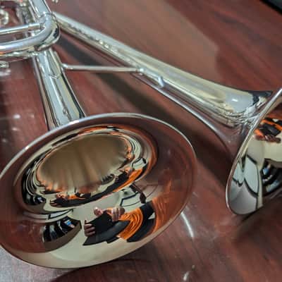 Phoenix Music TR-DB1 Double Bell Trumpet - Silver Plate image 8
