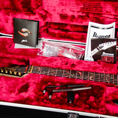 Ibanez Steve Vai Signature PIA3761 Electric Guitar - Onyx Black Surreal Black Dual Fade Gloss image 4