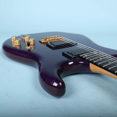 Carvin DC400T Purple Quilt Maple Neck Through Electric Guitar USA image 15