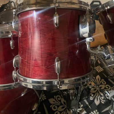 Gretsch Drum Jasper maple USA 1982 Wine red image 15