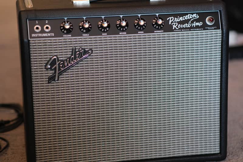 Fender '65 Princeton Reverb Reissue 12-Watt 1x10" Guitar Combo 2008 - Present - Black image 1