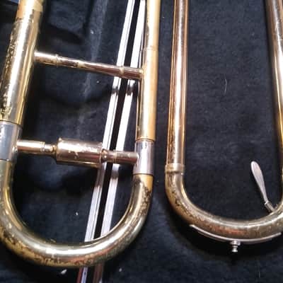 Blessing Scholastic Tenor Trombone. Made in USA. Brass w/ case mouthpiece image 3