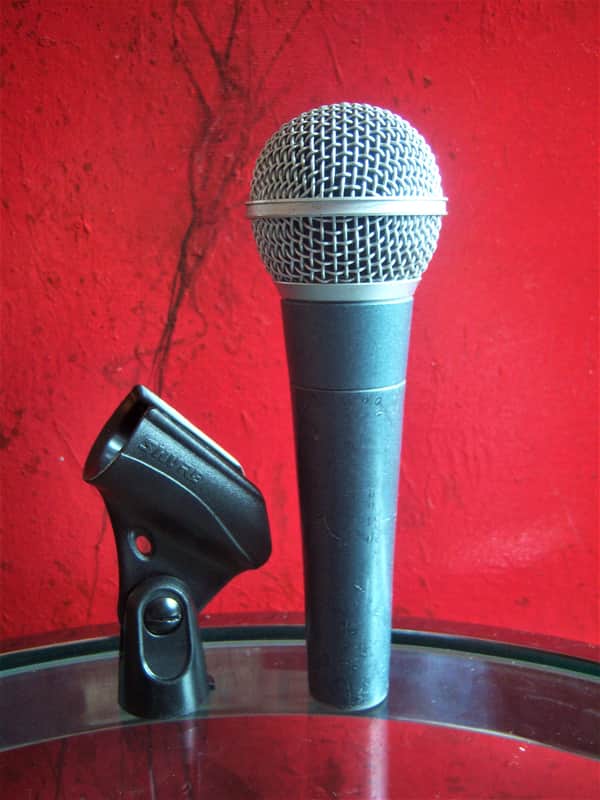 Vintage RARE Shure Beta 58 dynamic hyper cardioid microphone Grey