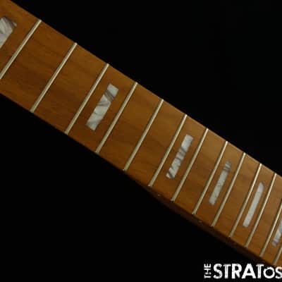 Fender MonoNeon Jazz J BASS V 5 String NECK + 5 GOLD TUNERS Roasted Maple image 4
