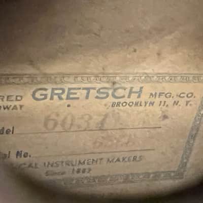 Gretsch Synchromatic model 6037 from 1952 in sunburst finish with case image 20