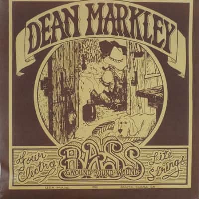 Dean Markley Vintage Ground Round Wound Light Bass Strings from the 1970s image 1