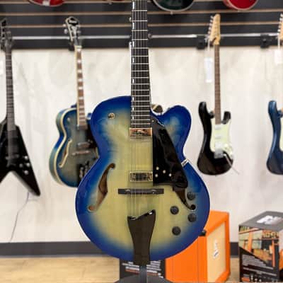 2017 Ibanez AFC-155 Contemporary Archtop Hollowbody w case image 2