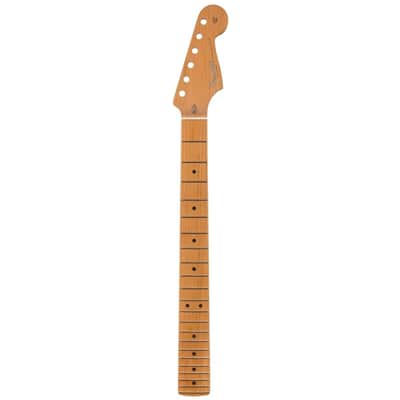 Fender American Pro II Strat Neck, 22 Narrow Tall Frets, 9.5", Roasted Maple image 11