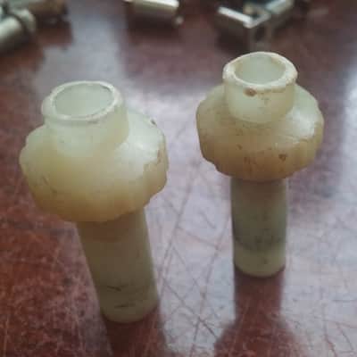 Tama VINTAGE White 2 WAY Nylon Cymbal Stand NUT / SLEEVE  Titan 70s DRUM PART image 2
