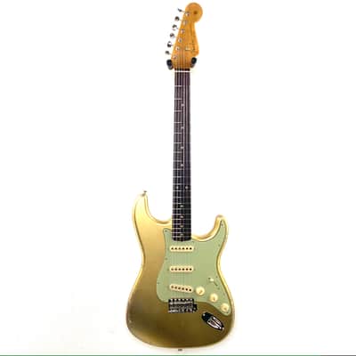 Fender Custom Shop Late '62 Stratocaster Relic/ Closet Classic - Aged Aztec Gold image 3