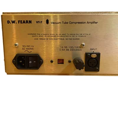 D.W. Fearn VT-7 Stereo Tube Compressor - Mint Like New image 7