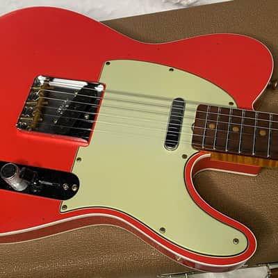 NEW! Fender Custom Shop Flamethrower Telecaster Custom - Journeyman Relic - Modern Specs - Texas Special Pick-Ups - AAAA Flamed Neck - Fiesta Red - Authorized Dealer - 7.4lbs - G07042 image 6