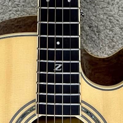 Zager ZAD-500MCE/N Solid Spruce/Mahogany Acoustic Electric OM Size + Case - Used image 6