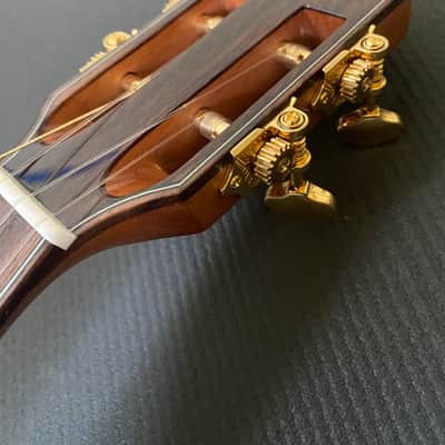 Oli X2-TCMG-SHC (Cedar/Mahogany slothead cutaway tenor ukulele) in pristine condition image 8