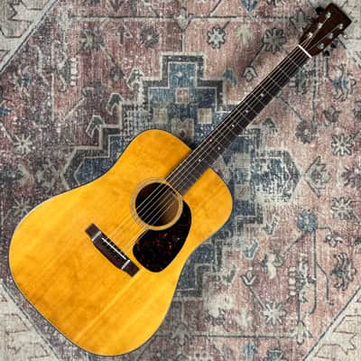 1966 Martin D18 Natural Vintage Spruce / Mahogany Acoustic Guitar W/ Case! Absolute Canon!! image 3